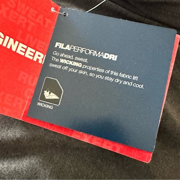 Charcoal color Fila performadri light hoodie size M NEW - Picture 7 of 9